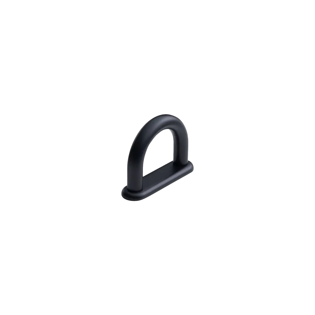Produktbild för Handtag D-Lite - 32mm - Mattsvart