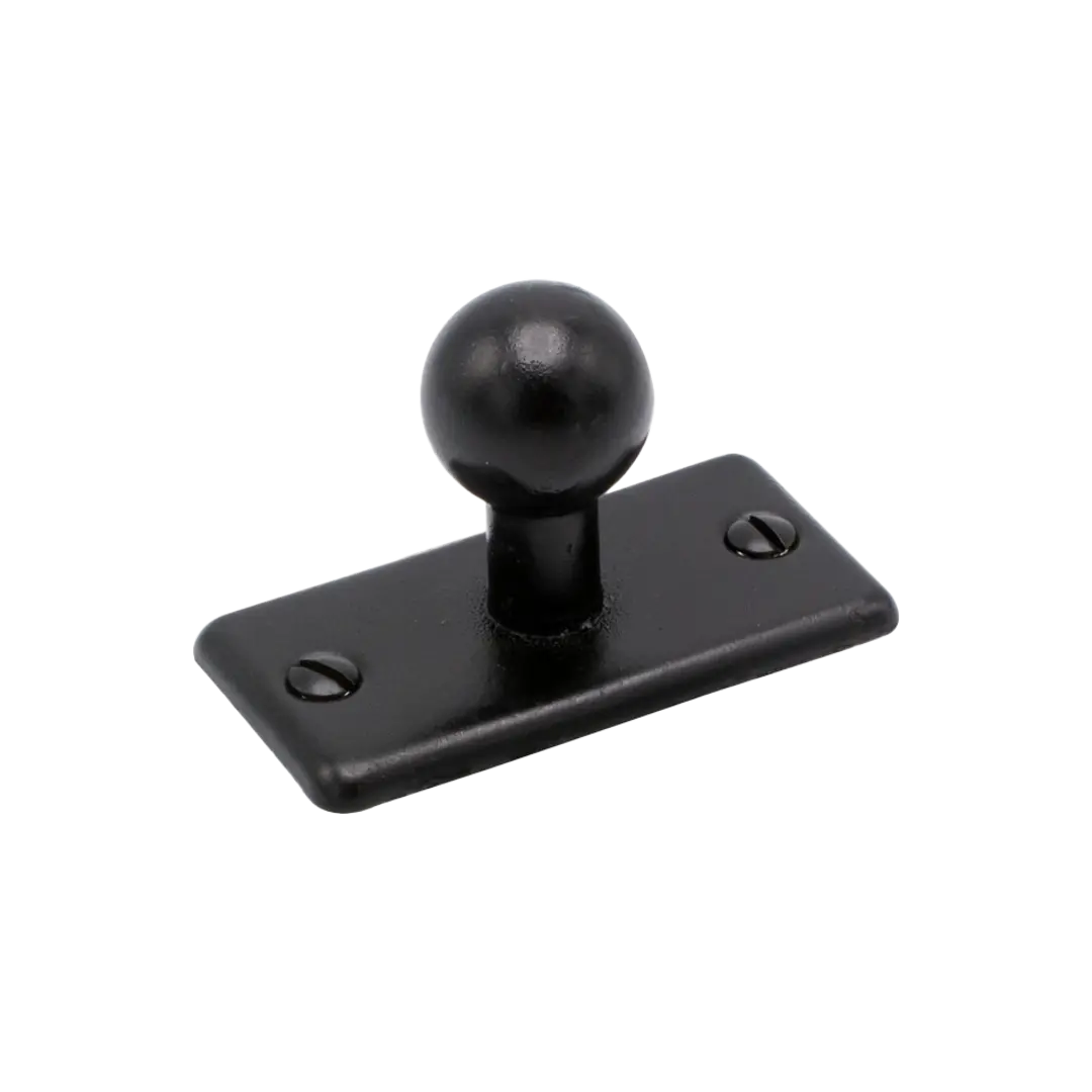 Produktbild för Knopp 5320 svart inkl. skruv